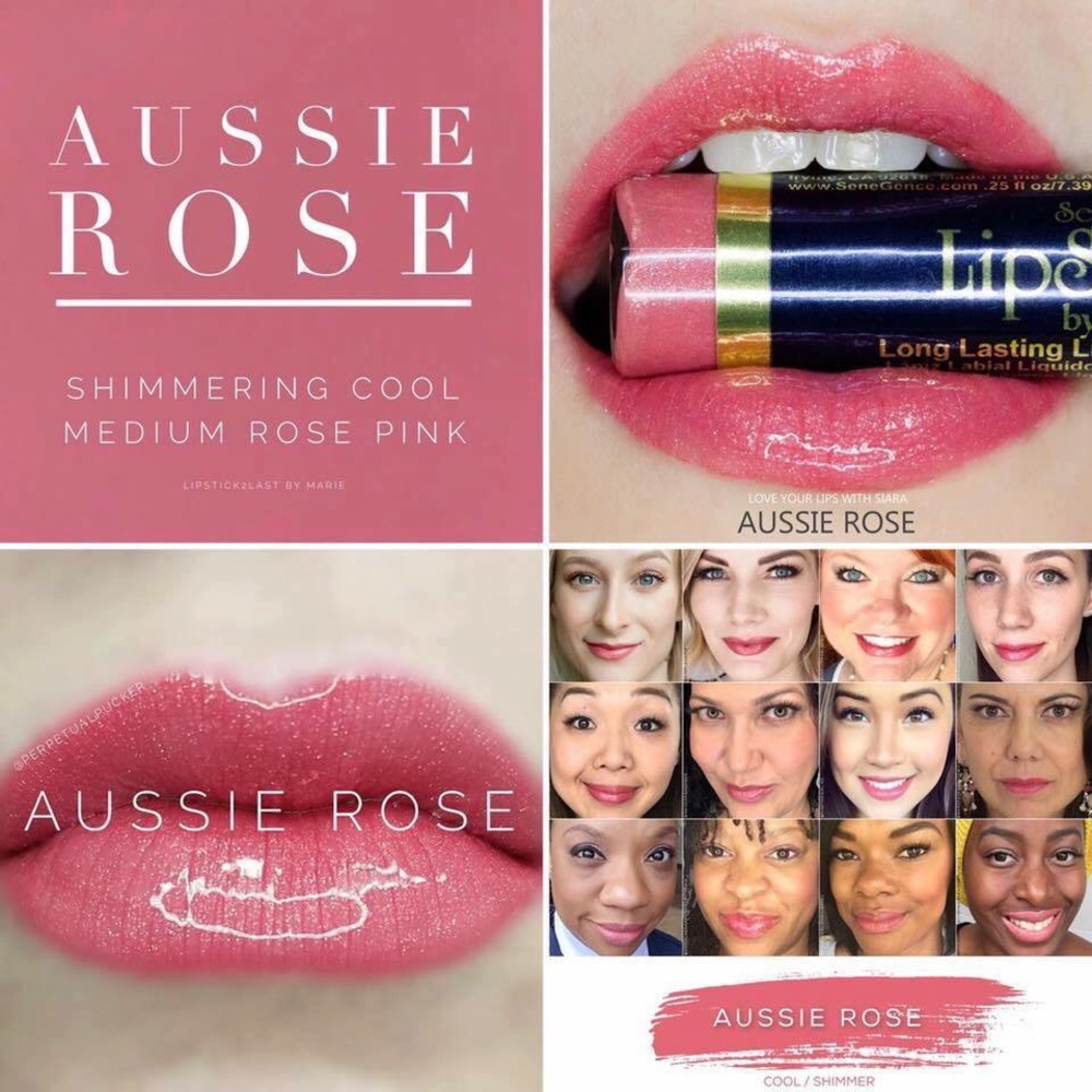 NWT SeneGence LipSense Aussie Rose Lipstick